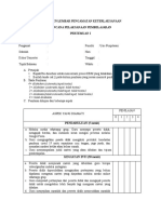 Instrumen Lembar Pengamatan Keterlaksanaan