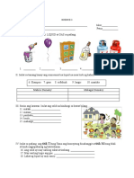 Summative Test Science 3 First Grading