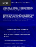 II Growth Analysis Terminologies Computations