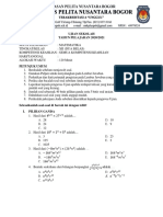 Soal Us Matematika Kelas 12