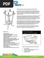 Standardised Foundation Bolt Kits: With Cages