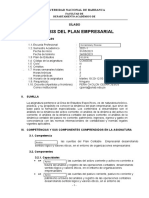 Formato Nuevo Silabo ANALISIS DEL PLAN EMPRESARIAL