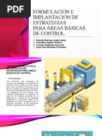 Unidad 4 Formulación e Implantación de Estrategias para Áreas Básicas de Control