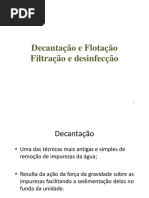 Tratamento de Agua - Decantacao Filtracao Desinfeccao