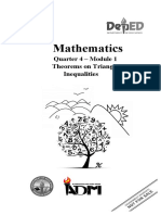 Mathematics: Quarter 4 - Module 1 Theorems On Triangle Inequalities