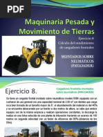 Ejercicio 8 Calculo Del Rendimiento de Cargadores Frontales Montados Sobre Neumáticos PAYLOADER