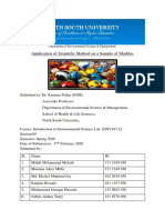 Application of Scientific Method On A Sample of Marbles: Department of Environmental Science & Management