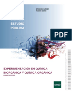 Guía de Estudio Pública: Experimentación en Química Inorgánica Y Química Orgánica