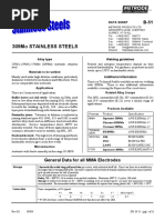 309mo Stainless Steels: Data Sheet