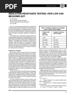 Insulation Resistance Testing