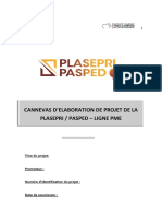 Cannevas Elaboration de Projet