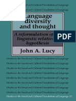 Language Diversity and Thought: John A. Lucy