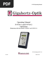 Gigahertz-Optik P-9710 User Manual