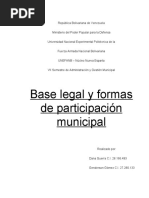 ELECTIVA - Base Legal y Formas de Participación Municipal