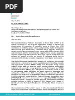 Carta de La Asociación de Productores de Energía Renovable A La Junta Fiscal