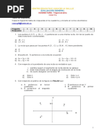 Actividad Pendiente de La Recta