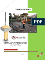 Informe Geodesico Proyecto Casa de La Juventud