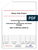 IDBC-TS-MRTBA-C00000-42 Rev A TBE For Instrument Air Compressor and Air Dryer