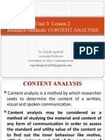 2C - Content Analysis Method