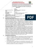 Plan de Evaluacion Diagnostica Del Area de Arte Ycultura 3ro 2021