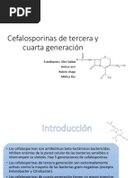 Cefalosporinas 3 y 4 Generacion