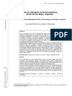 Plan de Ordenación Territorial Preliminar. Litoral Del Río Negro, Argentina