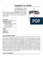 Wingless Electromagnetic Air Vehicle: Operating Mechanism Novel Technologies