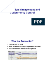 Transaction Management and Concurrency Control