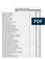 Price List - 13.11.2018