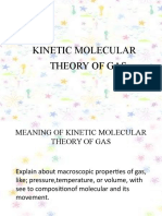 Kinetic Molecular Theory of Gases