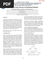 A Review On Fault Tolerance in Distributed Database