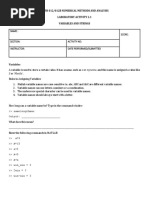 Matlab Activity 2.1