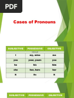 Cases of Pronouns