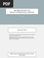 Biomechanics of Musculoskeletal Tissues - ERH