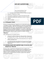 Unit 1 Estimation of Earthwork: Structure