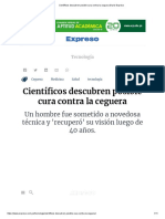 Científicos Descubren Posible Cura Contra La Ceguera Diario Expreso