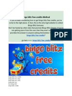 Bingo Blitz Free Credits