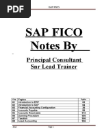 Sap Fico Notes Fi