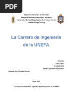 La Carrera de Ingeneria en La UNEFA (Seminario)