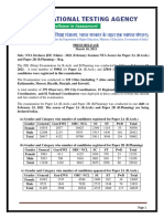 PRESS RELEASE NTA Declares JEE (Main) - 2021 (Feb-1