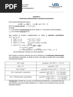 Ayudantía Coeficientes Indeterminados y Variación de Parámetros