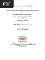 A Project-Based Seminar Report On Movie Rating Prediction System