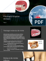 Patologia Eruptiei Dentare Stagiu NR 2