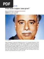 Annadurai English and Tamil Biography