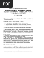 NHBRC Builders Contract Agreement Preamble