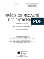 Precis de Fiscalite Des Entreprises