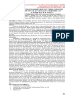 A Study On Work Life Balance of Bpo Employees With Special Reference To Coimbatore City V. Manjula Devi & M. Saranya