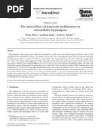 The Initial Effects of Knee Joint Mobilization On Osteoarthritic Hyperalgesia