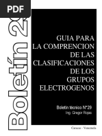 Boletín Técnico 29 Guía para Comprensión de Clasificaciones de Grupos Electrógenos