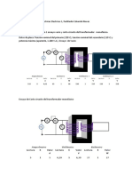 Experiencia Practica 1 LABORATORIO DE MAQUINAS ELECTRICAS 1 Ensayo Vacio y Corto Circuito Transformador Monofasico UNEFA